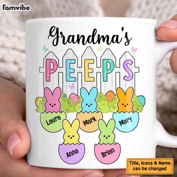 Personalized Gift For Grandma Peeps Easter Mug