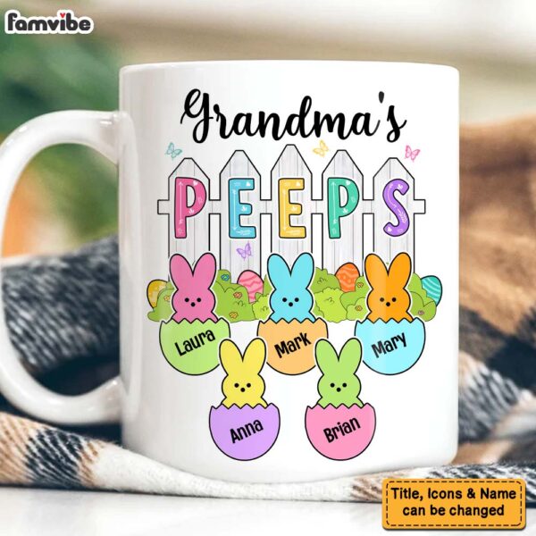 Personalized Gift For Grandma Peeps Easter Mug