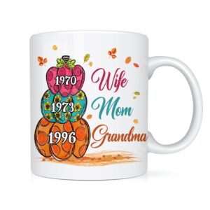 Personalized Gift For Grandma Pumpkins Mug