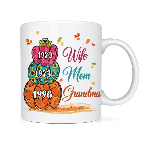 Personalized Gift For Grandma Pumpkins Mug
