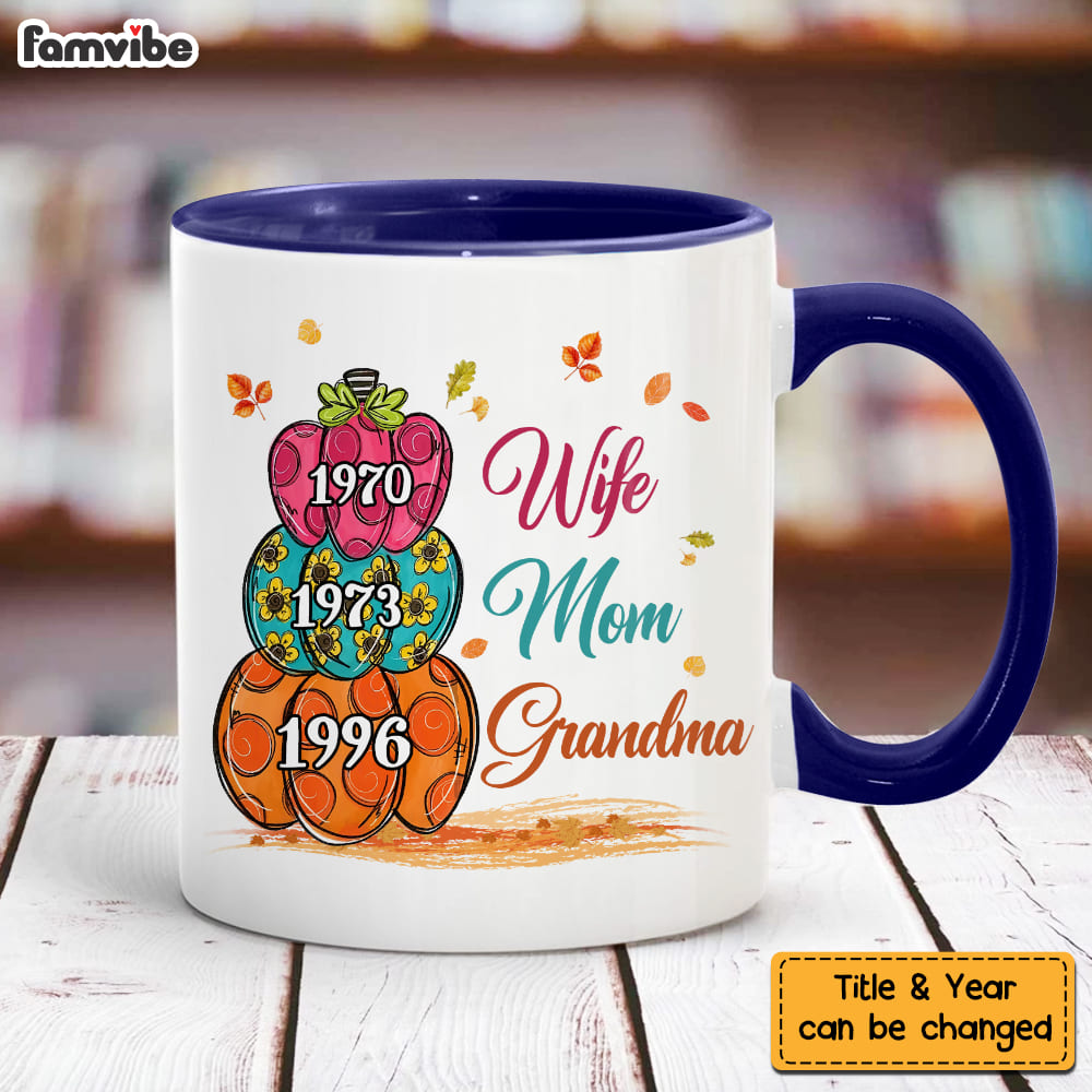 Personalized Gift For Grandma Pumpkins Mug Personalized Gift For Grandma Pumpkins Mug