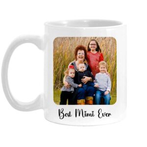 Personalized Gift For Grandma Rounded Edges Upload Photo Gallery Mug