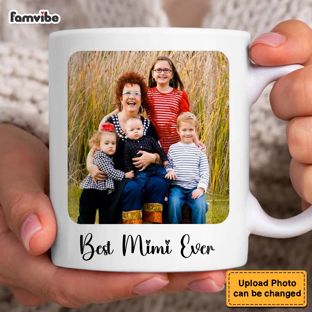 Personalized Gift For Grandma Rounded Edges Upload Photo Gallery Mug Personalized Gift For Grandma Rounded Edges Upload Photo Gallery Mug