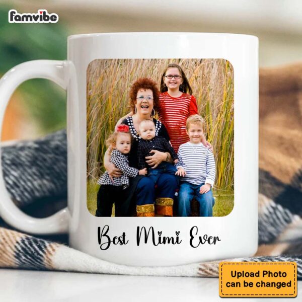 Personalized Gift For Grandma Rounded Edges Upload Photo Gallery Mug