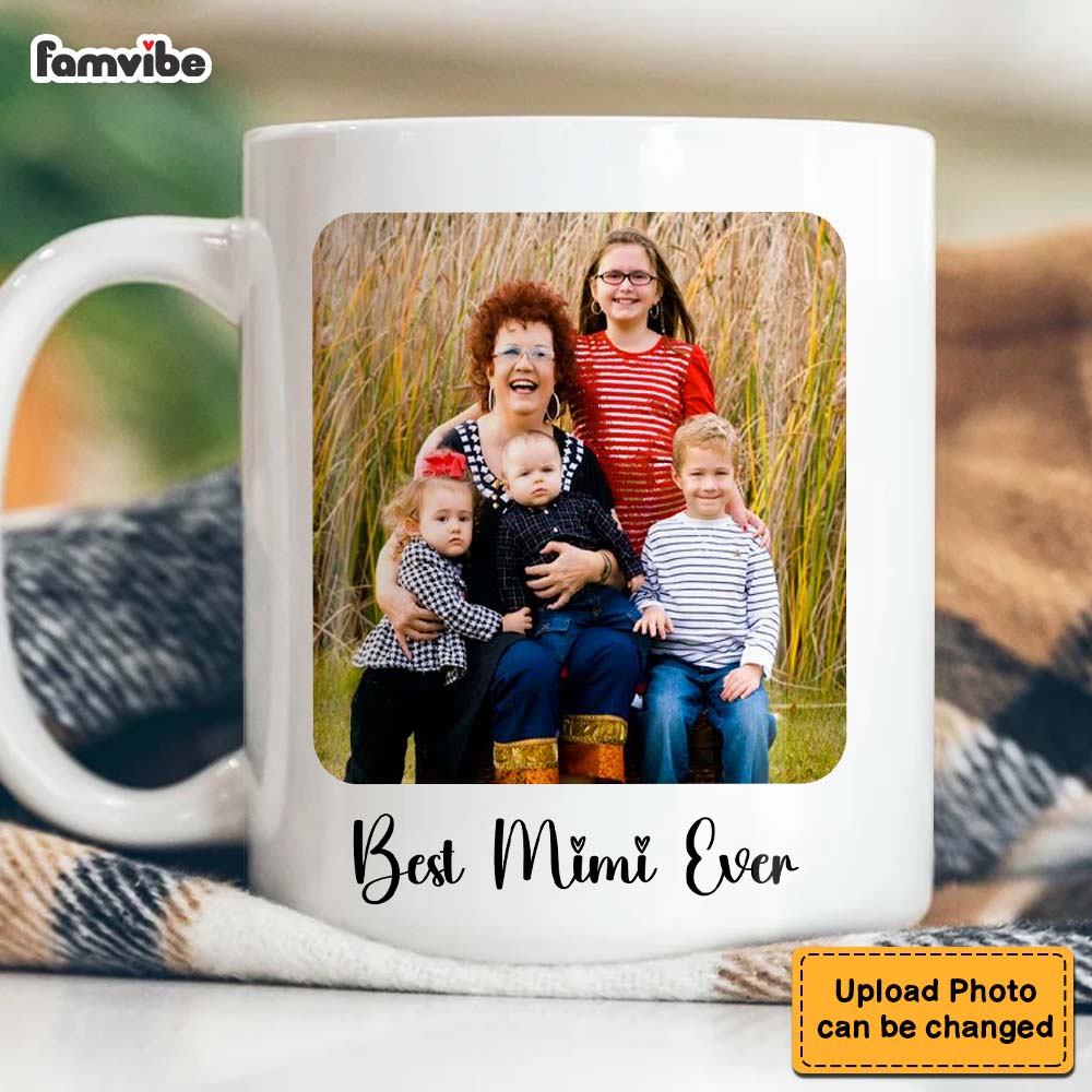 Personalized Gift For Grandma Rounded Edges Upload Photo Gallery Mug Personalized Gift For Grandma Rounded Edges Upload Photo Gallery Mug