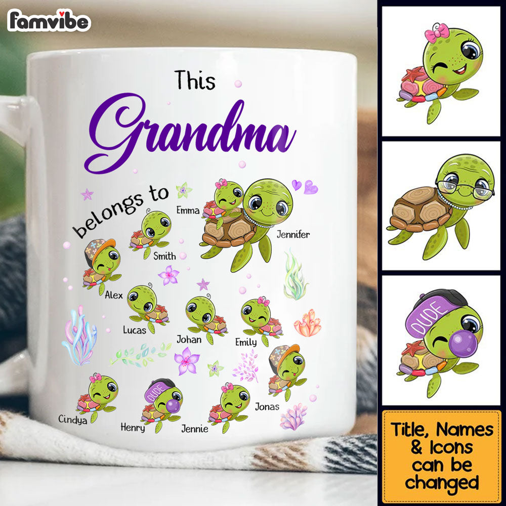 Personalized Gift For Grandma This Grandma Belongs To Mug Personalized Gift For Grandma This Grandma Belongs To Mug