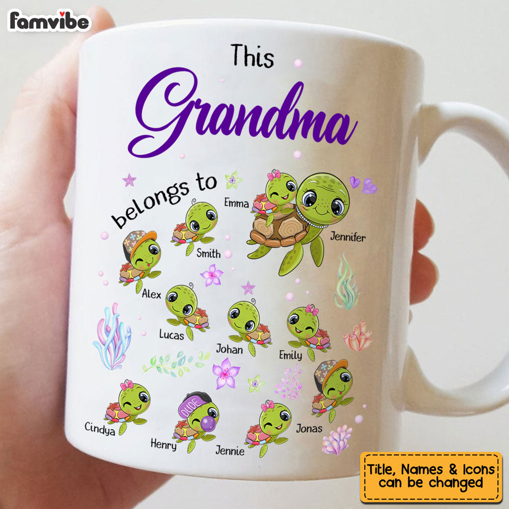 Personalized Gift For Grandma This Grandma Belongs To Mug Personalized Gift For Grandma This Grandma Belongs To Mug