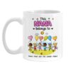 Personalized Gift For Grandma This Nana Belongs To Little Kids Balloons Mug