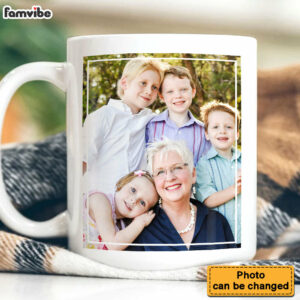 Personalized Gift For Grandma Upload Photo Gallery Mug