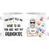 Personalized Gift For Grandpa Handprint Mug