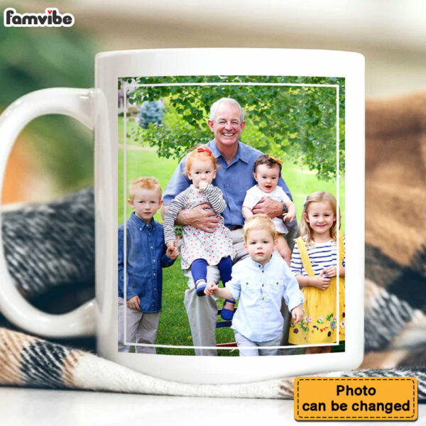 Personalized Gift For Grandpa Upload Photo Gallery Mug