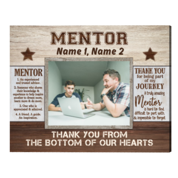 Personalized Gift For Mentor With Photo, Thank You Gifts For Mentor Print, Mentor Appreciation Gift – Best Personalized Gifts For Everyone