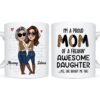 Personalized Gift For Mom From Awesome Daughter Mug