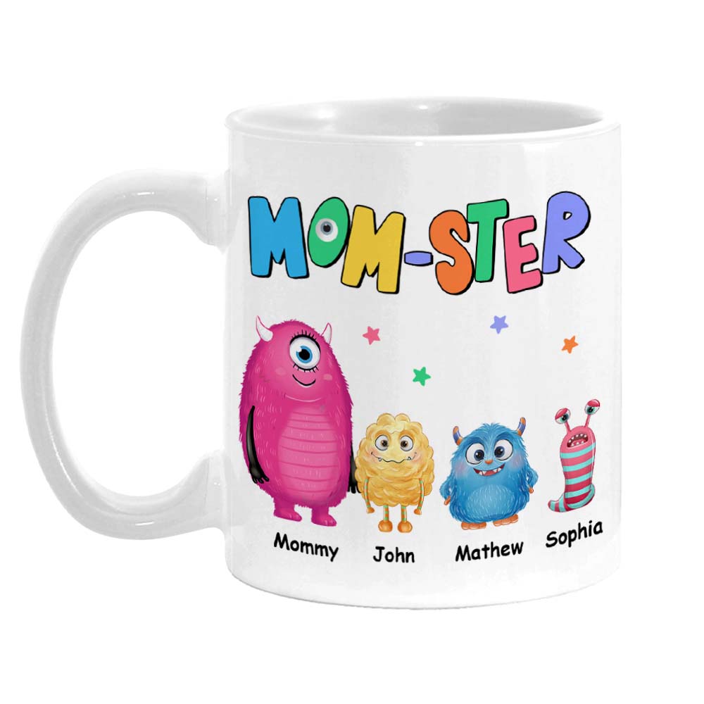Personalized Gift For Mom Mom-ster Mug Personalized Gift For Mom Mom-ster Mug