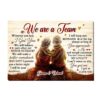 Personalized Gift For Old Couple We Are Team Canvas
