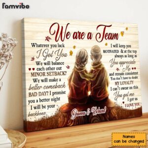 Personalized Gift For Old Couple We Are Team Canvas 3 1