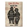 Personalized Gift For Old Couple You And Me We Got This Canvas