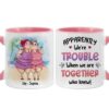 Personalized Gift For Senior Friends Trouble Together Mug