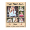 Personalized Gift For Sister, Christmas Gift For Sister, Best Sister Ever Canvas