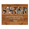 Personalized Gift For Sister, Sister Photo Collage Canvas, Unique Birthday Mothers Day Gifts For Sister – Best Personalized Gifts For Everyone