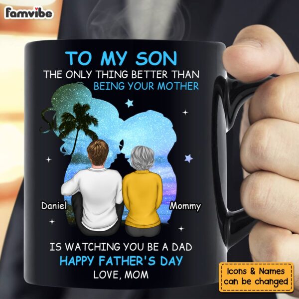 Personalized Gift For Son Happy Father’s Day Mug