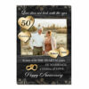 Personalized Gift Love Doesn’t Look With The Eyes 50th Anniversary Canvas