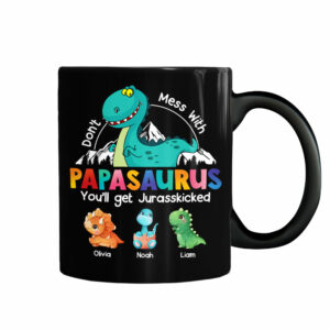Personalized Gift Papasaurus Mug