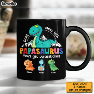 Personalized Gift Papasaurus Mug