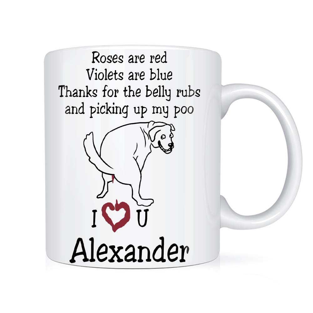 Personalized Gift Thanks For Picking Up My Poo Mug Personalized Gift Thanks For Picking Up My Poo Mug