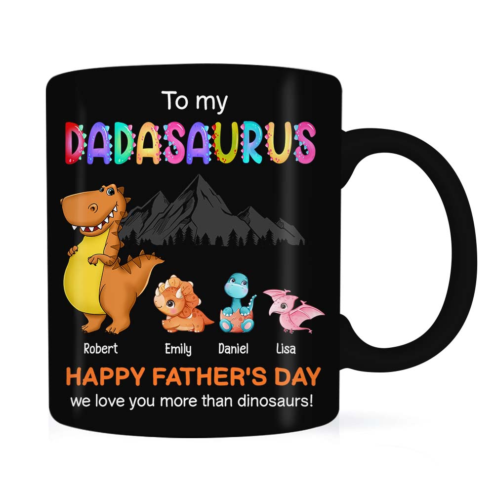 Personalized Gift To My Dadasaurus Mug Personalized Gift To My Dadasaurus Mug