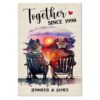 Personalized Gift for Couple Anniversary Sunset Canvas
