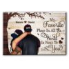 Personalized Gift for Couple Favorite Place In The World Canvas
