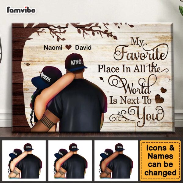 Personalized Gift for Couple Favorite Place In The World Canvas