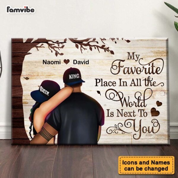 Personalized Gift for Couple Favorite Place In The World Canvas