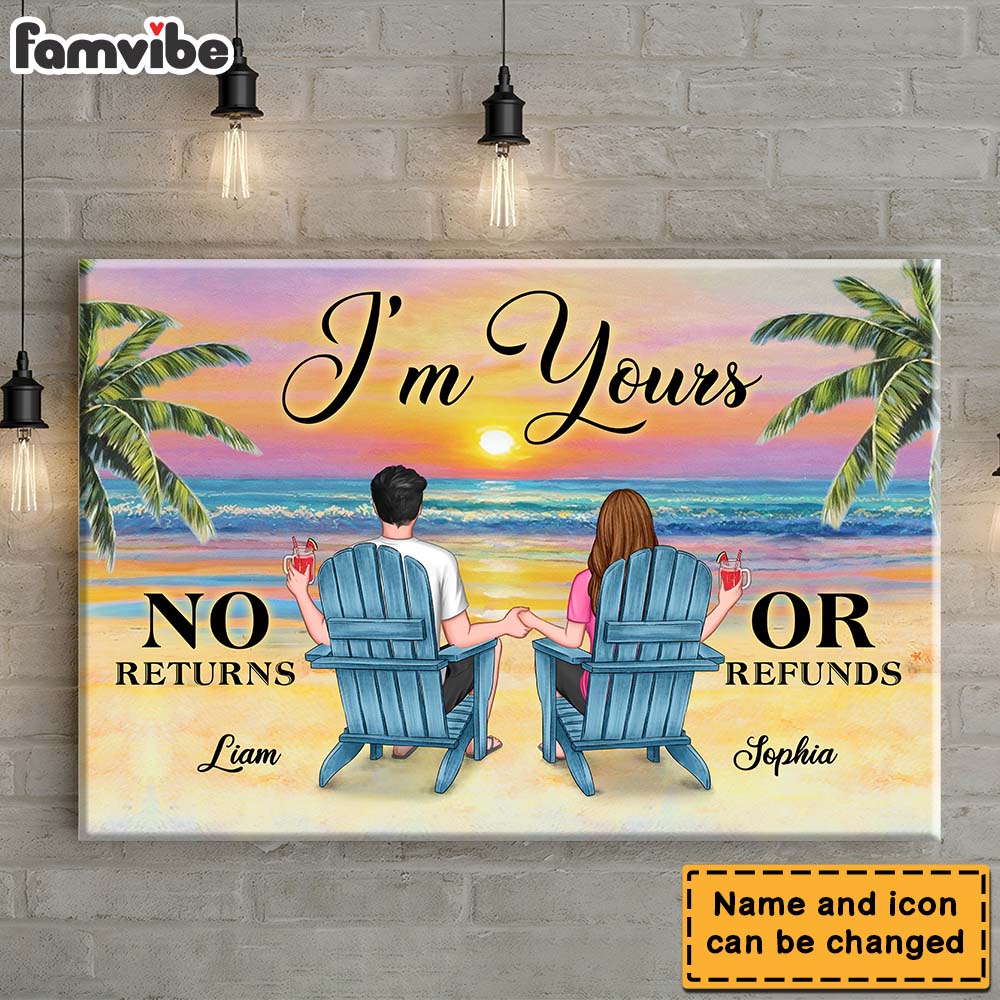 Personalized Gift for Couple I'm Yours Canvas Personalized Gift for Couple I'm Yours Canvas