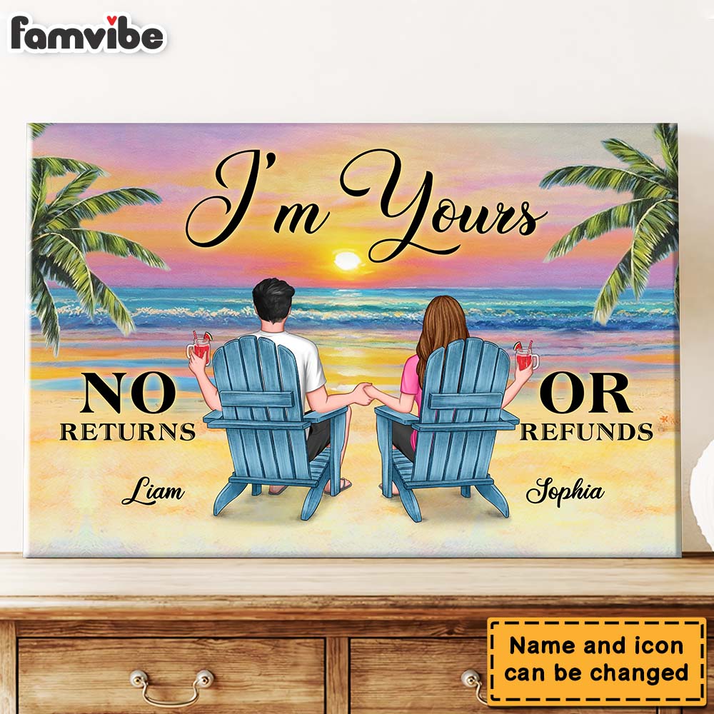 Personalized Gift for Couple I'm Yours Canvas Personalized Gift for Couple I'm Yours Canvas
