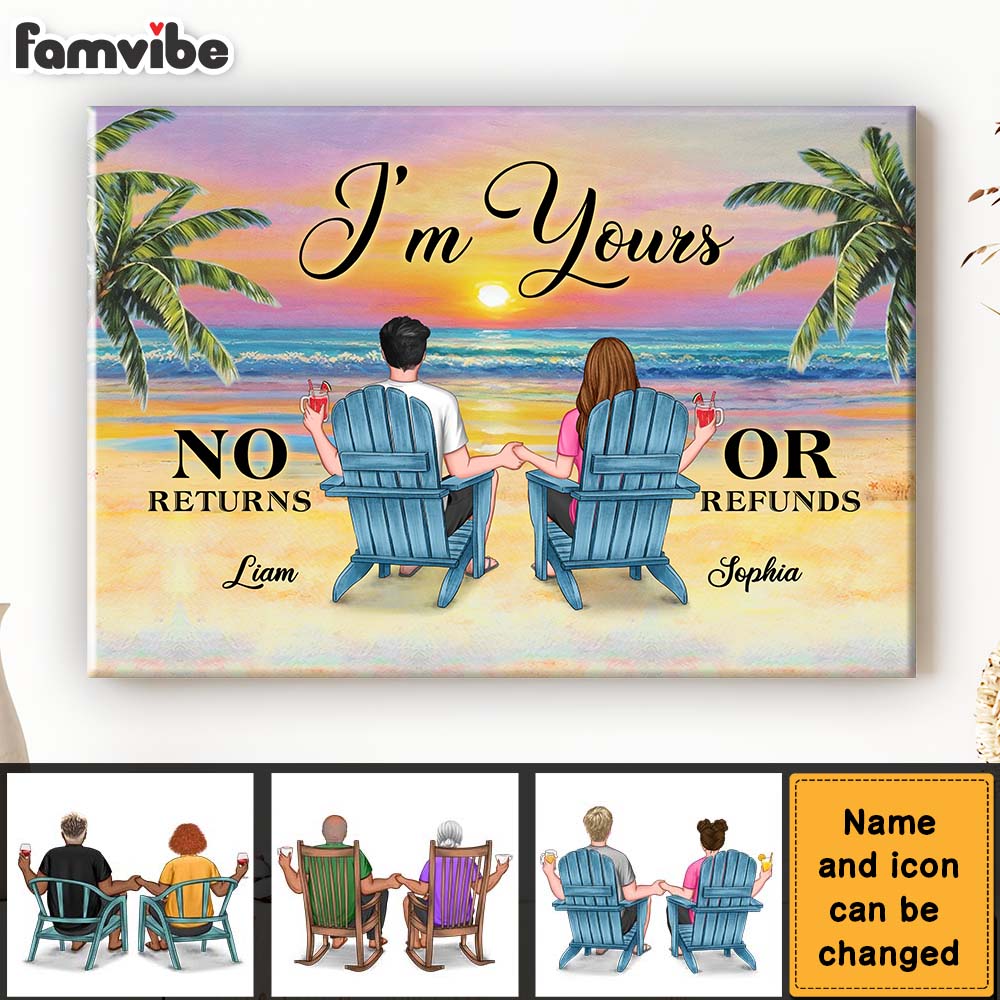 Personalized Gift for Couple I'm Yours Canvas Personalized Gift for Couple I'm Yours Canvas