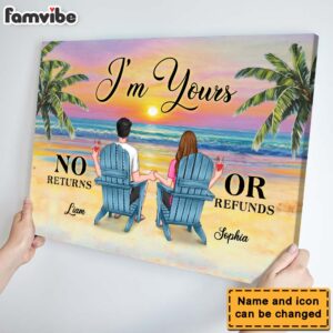 Personalized Gift for Couple Im Yours Canvas 5