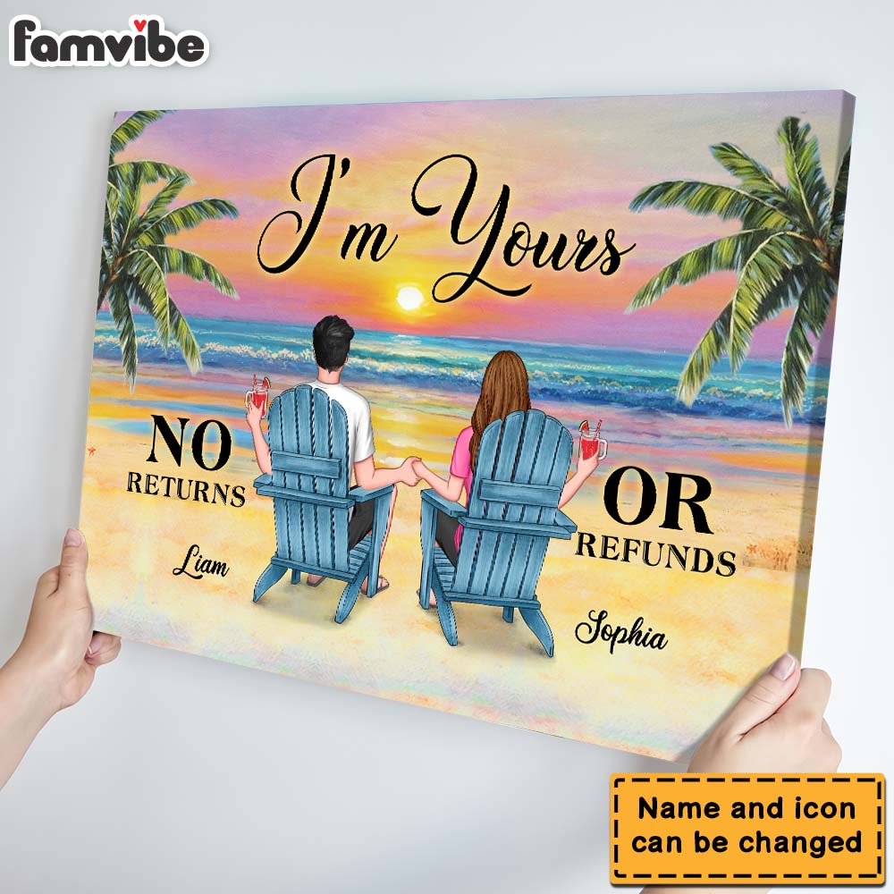 Personalized Gift for Couple I'm Yours Canvas Personalized Gift for Couple I'm Yours Canvas