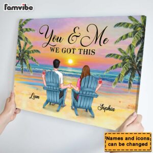 Personalized Gift for Couple We Got This Canvas