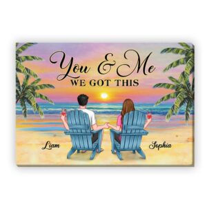 Personalized Gift for Couple We Got This Canvas