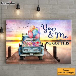 Personalized Gift for Couple You And Me We Got This Canvas 4
