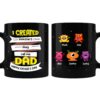 Personalized Gift for Dad I Created Monsters Mug