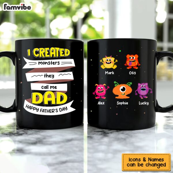 Personalized Gift for Dad I Created Monsters Mug