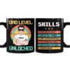 Personalized Gift for Dad Level Unlocked Mug