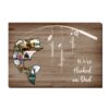 Personalized Gift for Dad We Are Hooked Canvas