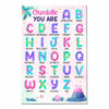 Personalized Gift for Daughter Granddaughter Alphabet Affirmation Canvas