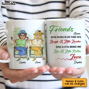 Personalized Gift for Friends Smile A Little Bigger Mug 5