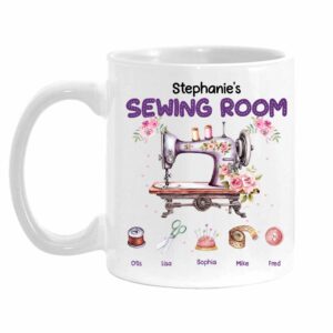 Personalized Gift for Grandm Sewing Set Mug