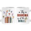 Personalized Gift for Grandma Is Of The Bible Floral Books Mug